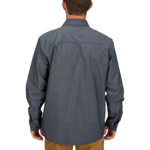 Рубашка Simms Prewett Stretch Woven LS Shirt (Мужской; L; Dark Moon)
